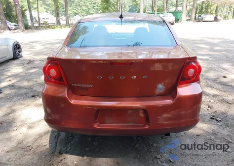 2012 Dodge Avenger Se from USA, damaged, VIN 1C3CDZAB9CN270393